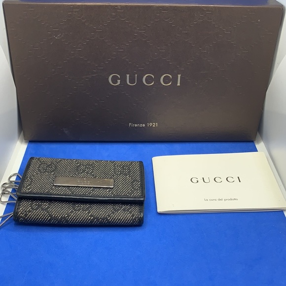 Gucci vintage black key holder wallet - Picture 1 of 13